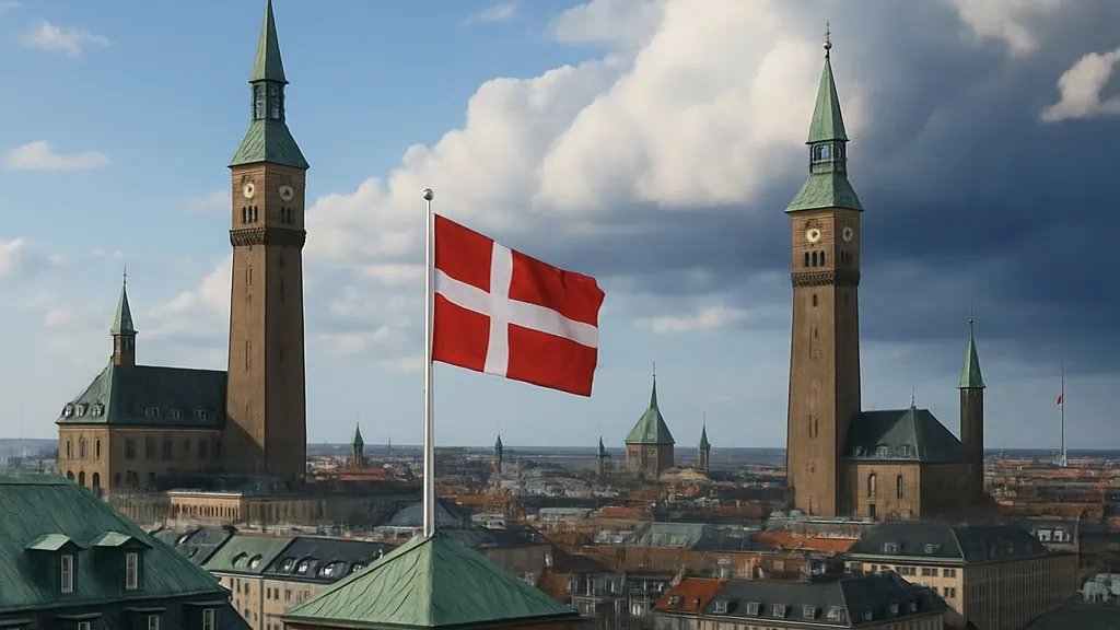 Copenhagen Cityscape with Iconic Towers